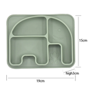 Platos de silicona para bebé diseño elefante